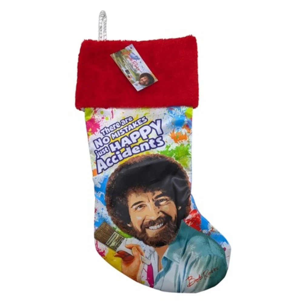 2022 Kurt S. Adler Bob Ross Christmas Stocking 18